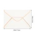 thumbnail image 2 of OULII 10Pcs Wedding Invitation Envelopes Rose Gold Translucent Design for Cards and Invitations, 2 of 8