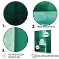 thumbnail image 3 of Designart "Art Deco In Green Cubic Lines" Modern Geometric Canvas Prints, 3 of 7