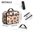 thumbnail image 6 of Football Flag Orange Pattern Insulated Lunch Bag Teens,Bento School Lunch Bag for Teens for Work,Picnic or Travel 10.6x7.7x4.3 Inches,12 Can Capacity, 6 of 6