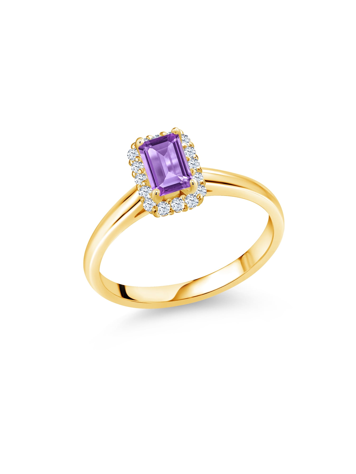 Eternity 9ct Gold February Amethyst Stud Earrings Eternity 9ct Gold February Amethyst Stud Earrings