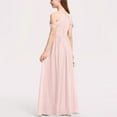 thumbnail image 4 of Xdegoge Formal Dresses Girls Dresses Size 14-16 Wedding 2025 off Shoulder Bridesmaid Dresses Long Chiffon Flower Girl Dress Formal Dress Teen Girls Wedding A-Line Chiffon Party Dresses, 4 of 5