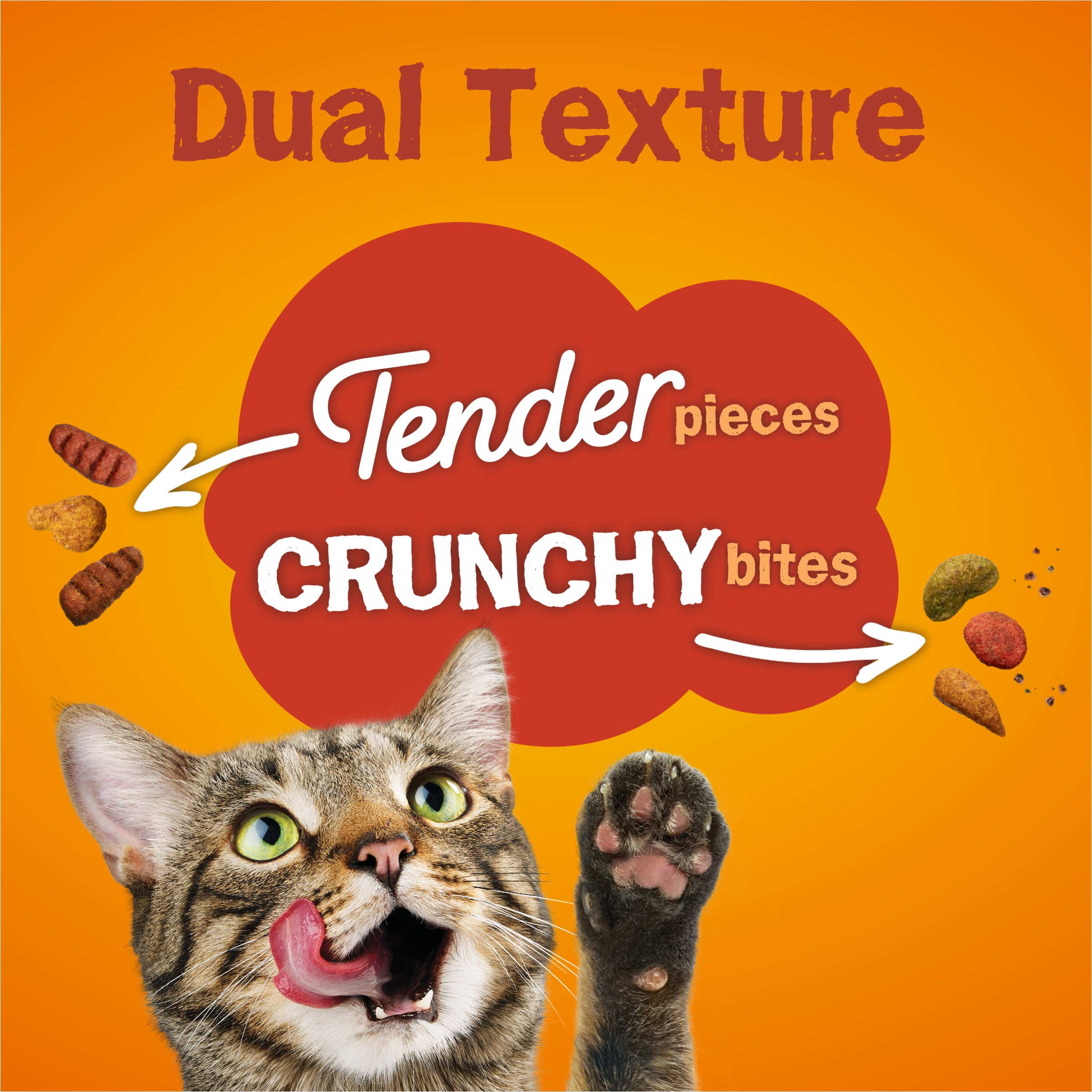Friskies Tender & Crunchy Combo Dry Cat Food, 3.15 lb Bag - 3