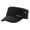 A-Black299, variant on Mens Field Cap Plain Flat Top Comfort Cotton Vintage Adjustable Back Strap Hiking Fishing Travel Outdoor Sun Hat