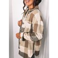 thumbnail image 4 of Camisas de bolsillo para mujer, abrigo casual con estampado a cuadros, abrigo a cuadros de moda para mujer, camisas, chaqueta a cuadros con solapa para mujer, eficiencia óptima, 4 of 6