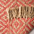 thumbnail image 5 of SAFAVIEH Natural Fiber Thomas Geometric Jute Area Rug, Fuchsia/Natural, 6' x 6' Round, 5 of 8