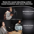 thumbnail image 2 of Acoustic Foam Sound Absorbing Panels SelfAdhesive Fireproof WedgeShaped Foam for Studio 30x30x2.5 cm, 2 of 5
