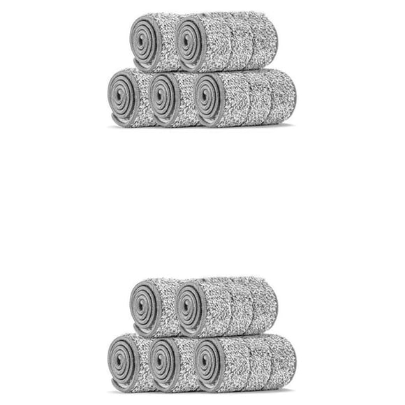 Yuarrent 5 piezas de mopas, cabezal de repuesto para limpieza de suelo, paño autoadhesivo, trapo de microfibra autoescurrido, accesorio para 32x10.5 2piezas