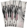 thumbnail image 2 of 4 Pack Walking in Eiffel Tower Kitchen Towels Highly Absorbent, Super Soft Dishcloths 18 x 28 Inches Reusable Quick Drying Tea Towels Set for Home,Kitchen Decor Wash cloth, 2 of 7