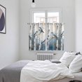 thumbnail image 4 of Spring Birds Kitchen Curtains 63 Inch Length, Grey Forest Tree Branch Oil Painting Grommet Top Bedroom Living Room Curtains, Light Filtering Cafe Curtain Drapes 2 Panels Set 104''x63'', 4 of 9
