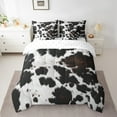 thumbnail image 3 of Abstract Cowhide Comforter Set 7pcs,Brown White Cow Print Bedding Twin,Farm Animals Print Bed Set with 1 Comforter,1 Fitted Sheet,1 Flat Sheet,2 Pillowcases,2 Throw Pillow Cover, 3 of 5