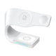 thumbnail image 2 of Kearding Cargador de tableta para teléfono móvil de 15 W, estación de carga inalámbrica USB tipo c, reloj inteligente de aleación de Zinc 4 Cargadores de dispositivos electrónicos específicos Blanco, 2 of 6