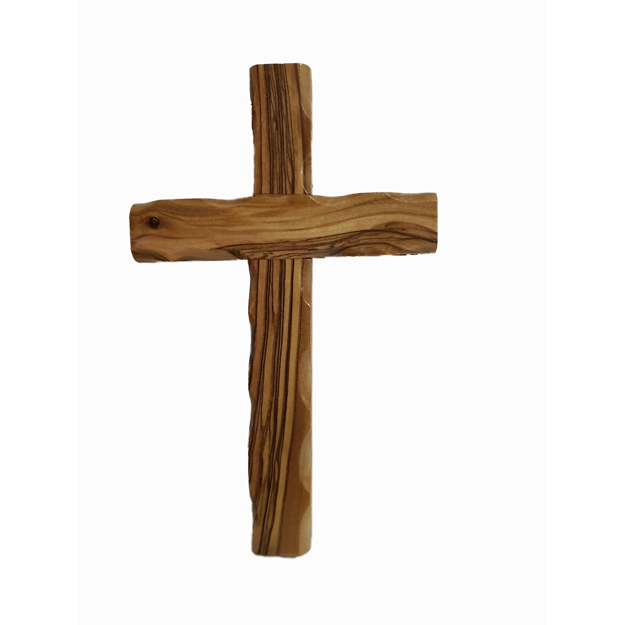 Bethlehem Gifts TM 6 Inch Olive Wood Wall Cross - Christian Wooden Cross for Religious Home Decor