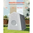 thumbnail image 5 of Compact 6x8 FT Waterproof Car Tent, Portable Outdoor Storage Shelter Canopy for Cars & Tools, 5 of 10