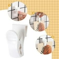 thumbnail image 3 of 12 Pcs Gridwall Accessories Grid Wall Hooks Clips Hanging Display Sign Holder Panel Wall Wire Rack Clips for Retail, Home, and Workspace Organization, Displays, and Storage (White), 3 of 8