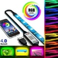 thumbnail image 1 of Youkk USB LED Bluetooth RGB 5050 Bande de Rétroéclairage TV à Changement de Couleur Contrôle d'Application pour Téléphone Intelligent pour Décoration Intérieure Extérieure No.4, 1 of 1
