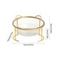 thumbnail image 4 of Xihbxyly Comedero para Gatos, Diseño de Cuenco Doble Inclinado, Cuenco de Vidrio Resistente a Altas Temperaturas, Solución de Alimentación a Prueba de Derrames, Ideal para Gatos y Perros Pequeños, El, 4 of 7