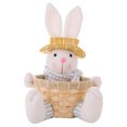 thumbnail image 1 of MOVTOTOP Pink Woven Basket with Easter Bunny Design for Home Storage and Kitchen Organization 12x8.5x10 Inches, 1 of 8