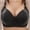 Black, variant on Plus Size Bras For Women Wireless Plus Size Lace Side Support Push Up Thin Everyday Wear Comfortable Supportive Stylish Design For All Day Everyday Wear