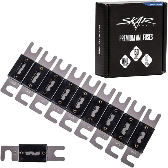 Skar Audio Fusibles ANL Plaqués Nickel 150 Amp (Lot de 10) - SK150A-ANL-10PK