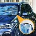 thumbnail image 2 of Iauyy Foldable Windshield Sun Shade for Cars, Interior Sun Protection for car UV Protection for Sedan/SUV/Truck, (S/M/L) Watercolor Triangular Composition, 2 of 8