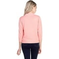 thumbnail image 4 of Cielo 1985 Women's Open Bolero Cardigan Sweater - cropped 3/4 sleeves lightweight - By The Simply Fashion dustypink XL, 4 of 6