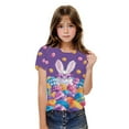 thumbnail image 2 of Jinhomg Bunny T Shirts for Girl Oversized Comfy Short Sleeve Crew Neck Tees Lightweight Casual Easter Day Tops Toddler Kids 2025 Holiday Outfits Summer Saving Multicolor 5 Years, 2 of 4