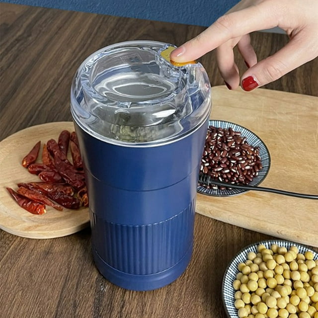 RKSTN Electric grinder Herb Grinder Spice Grinder, Herb Spice Coffee Grinder With Large Capacity - For Herbs, Fine Leaves, Peanuts, Pepper Beans, Mushrooms & Grains
