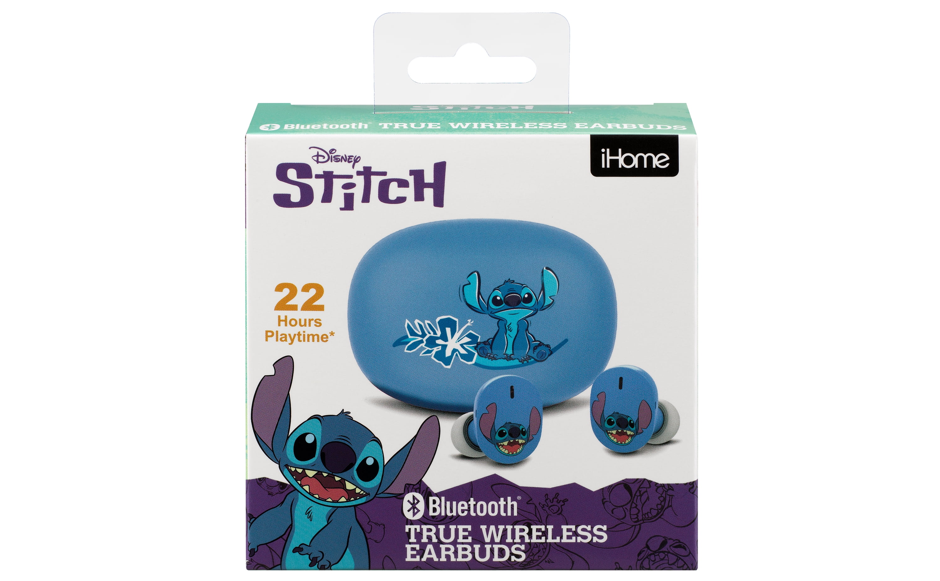 eKids Disney Stitch Wireless Earbuds with Microphone, Bluetooth Earbuds with Charging Case For Fans of Stitch Gifts