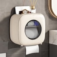 thumbnail image 2 of Toilet Paper Stand,Toilet Tissues Rolls Toilet Paper Container Stand Wall Mounted Water Proof Paper Towel Dispenser Container Tissue Box Toilet Roll Container for Toilet Paper, 2 of 8