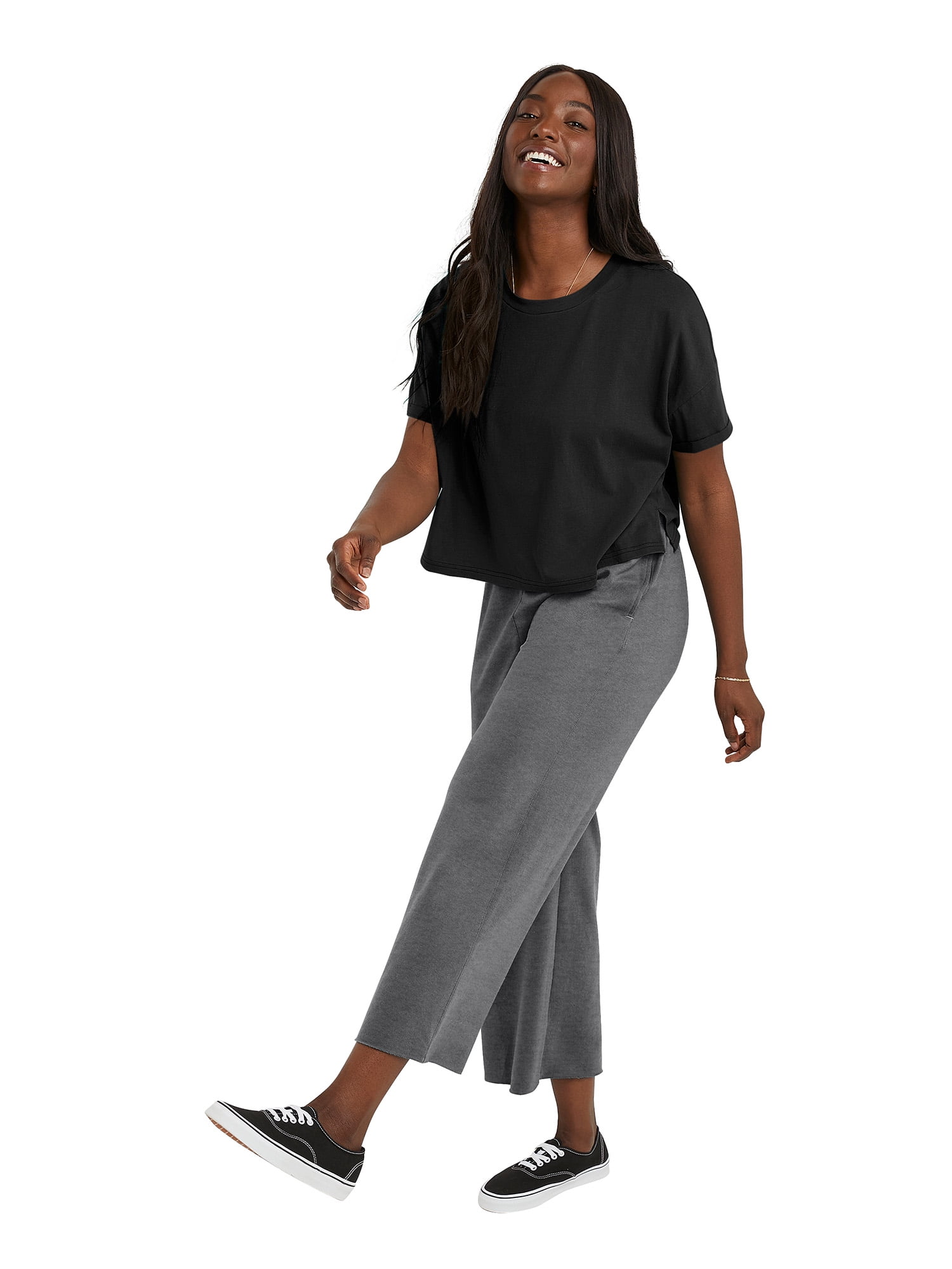 WIDE LEG CROPPED TROUSERS