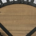 thumbnail image 5 of Mercana Lewiston 30.1L X 2.0W X 30.1H Black Iron W/Wood Round Wall Clock, 5 of 7