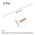 thumbnail image 2 of Uxcell 2mm Dia. 400mm Length Solid Copper Round Rod Lathe Bar Stock for DIY Craft 2pack, 2 of 4