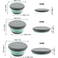 thumbnail image 2 of 3 PCs Food Grade Silicone Collapsible Bowl Lunch Box - Expandable Food Storage Containers Set -Silicone Salad Bowl with Lid Portable, 2 of 7