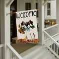 thumbnail image 3 of Welcome Spring Flower House Flag 28x40 Inch Double Sided Burlap Outside, Seasonal Floral Dog Sign Yard Farmhouse Outdoor Decor DF239-28, 3 of 5