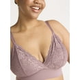 thumbnail image 4 of Joyspun Women's Micro and Lace Bralette, Sizes S-3XL, 4 of 4