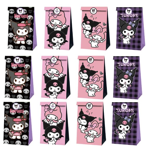 Kuromi Goodie Party Favor Candy Bags Birthday Decorations Treat Supplies