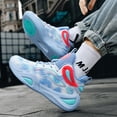 thumbnail image 5 of Womens Basketball Shoes Breathable Lightweight Fashion Athletic Sneakers Unisex Non Slip Outdoor Sport Volleyball Shoe, 5 of 6
