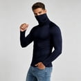 thumbnail image 6 of Mens Sports Athletic Shirt Stretch Turtleneck Long Sleeve Slim Fit Gym Training Muscle Tee Undershirt, 6 of 7