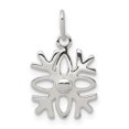 thumbnail image 1 of 925 Sterling Silver Polished Snowflake Charm and Pendant, 1 of 2
