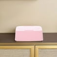 thumbnail image 4 of Caja dispensadora de pañuelos de plástico de 4 piezas, contenedor para toallitas húmedas para bebés, estuche para guardar mascarillas, caja para el baño del hogar., 4 of 6
