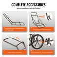 thumbnail image 4 of KFFKFF Game Transporter, 500 LBS Load Folding Cart, Equipped with 17" Durable Rubber Wheels & Comfortable Handle, Sturdy Hauling Gear for Outdoor Activities like Hunting, Fishing & Hiking, 4 of 9