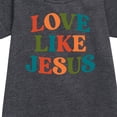 thumbnail image 2 of Instant Message - Love Like Jesus - Toddler & Youth Girls Fleece Dress, 2 of 5