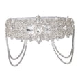 thumbnail image 4 of Diadema con diamantes de imitación Sunnimix tocado con borlas Accesorios para disfraces, 4 of 8