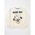 thumbnail image 2 of Peanuts Juniors' Game Day Crewneck Sweatshirt, Size S-XL, 2 of 4