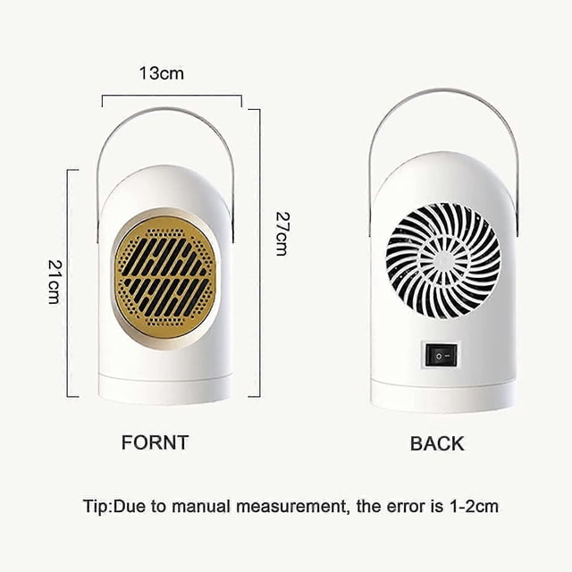Space Heater, Portable 350w Indoor Electric Heater With Thermostat, Quick Heating Ceramic Room
