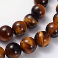 thumbnail image 1 of Gemstone Beads Strands Round about 8mm in diameter hole: about 1mm 15~16 inch Grade AB+ Tiger Eye, 1 of 3