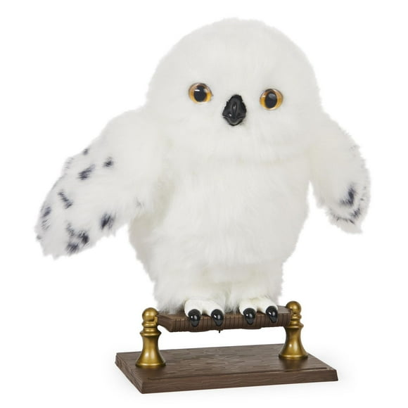Wizarding World, Chouette Harry Potter interactive Enchanting Hedwig avec plus de 15 effets sonores et mouvements et enveloppe Hogwarts, jouets pour enfants à partir de 5 ans