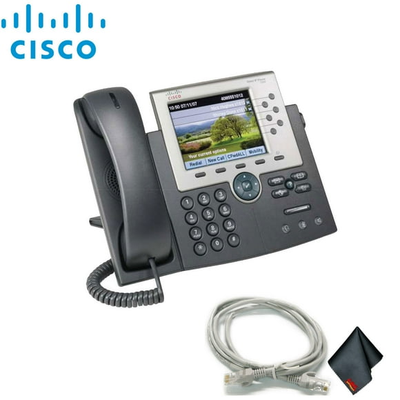 Cisco Unified IP Phone 7965G with Extra Cat5 Cables Combo