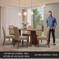 thumbnail image 4 of Mesa de Comedor con Mesa y 6 Sillas Valerie Madesa MC, 4 of 5