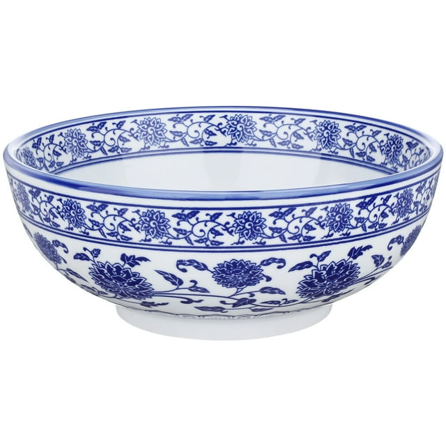 MasteelfCA 1Pc Chinese Style Ceramic Bowls Blue and White Porcelain Bowl for Home Use